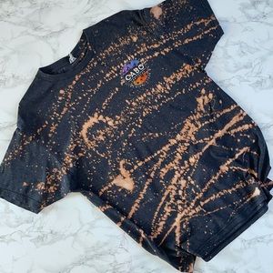 Cabo San Lucas Gray Acid Wash Bleached Tee